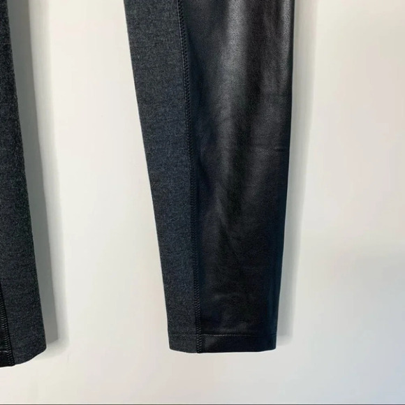Aritzia Wilfred Rebelle Legging Pant Panelled Faux Leather Skinny Leg Black XS - Picture 9 of 16